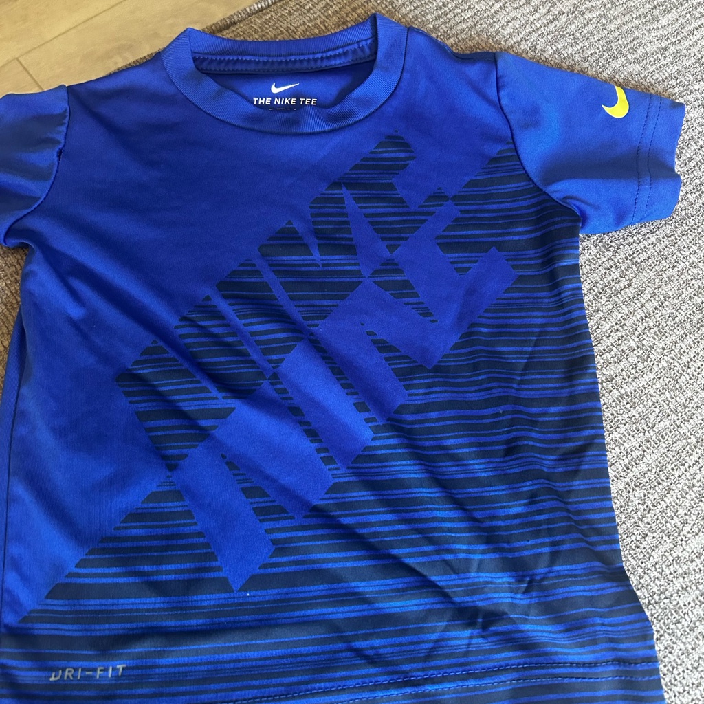 Nike Blue And Yellow Short Sleeve Tee